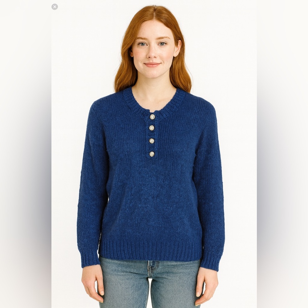 Vintage 90s bright blue sweater